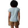 Columbia Womens Daniela Falls V-Neck Short Sleeve Tee(Crushed Blue)