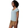 Columbia Womens Daniela Falls V-Neck Short Sleeve Tee(Crushed Blue)