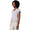 Columbia Womens Daniela Falls V-Neck Short Sleeve Tee(Lavender Pearl)
