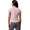 Columbia Womens Daniela Falls V-Neck Short Sleeve Tee(Satin Pink)