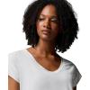 Columbia Womens Daniela Falls V-Neck Short Sleeve Tee(Sea Salt)