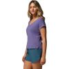 Columbia Womens Daniela Falls V-Neck Short Sleeve Tee(Stormwatch)
