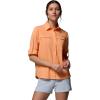 Columbia Women’s PFG Castback Woven Long Sleeve(Bright Nectar)