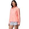 Columbia Women’s PFG Castback Woven Long Sleeve(Tiki Pink)