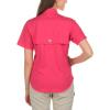 Columbia Women’s PFG Tamiami II Short Sleeve Fishing Shirt(Bright Rose)