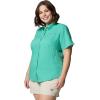 Columbia Women’s PFG Tamiami II Short Sleeve Fishing Shirt(Glaze Green)