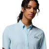 Columbia Women’s PFG Tamiami II Short Sleeve Fishing Shirt(Marine Light)