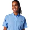 Columbia Women’s PFG Tamiami II Short Sleeve Fishing Shirt(White Cap)