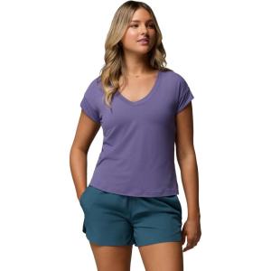 Columbia Womens Daniela Falls V-Neck Short Sleeve Tee(Stormwatch)
