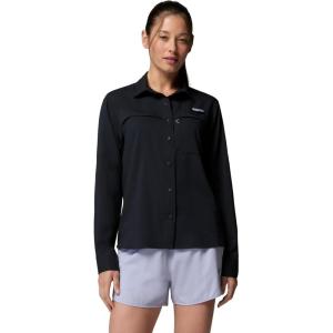 Columbia Women’s PFG Castback Woven Long Sleeve(Black)