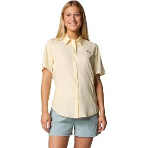 Columbia Women’s PFG Tamiami II Short Sleeve Fishing Shirt(Lemon Wash)