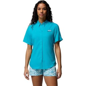 Columbia Women’s PFG Tamiami II Short Sleeve Fishing Shirt(Ocean Teal)