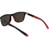 Columbia Men’s River Chill Square Sunglasses(Matte Black & Red/Orange Revo Lens)