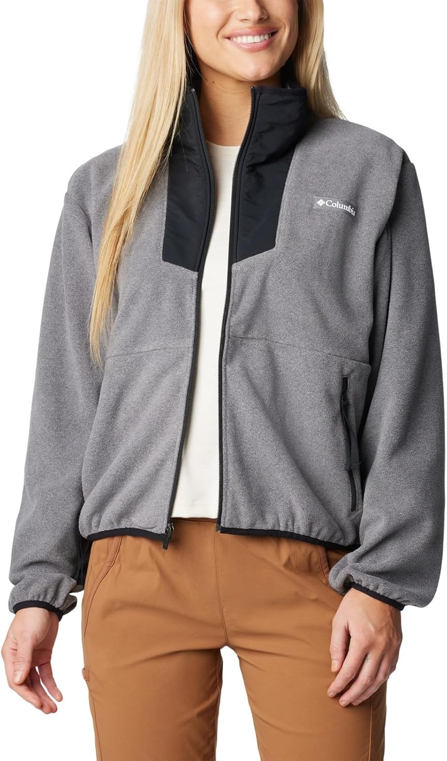 image:imageColumbia Sequoia Grove Full Zip FleeceCity Grey HeatherBlack