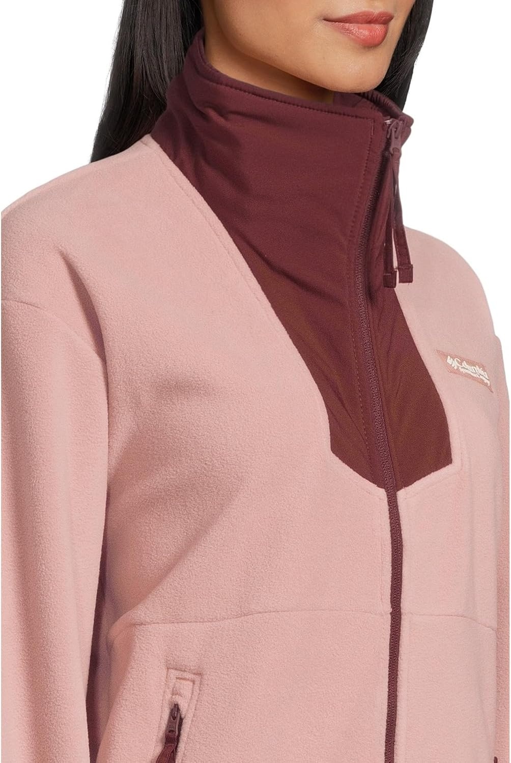 image:imageColumbia Sequoia Grove Full Zip FleeceEraser PinkRich Wine