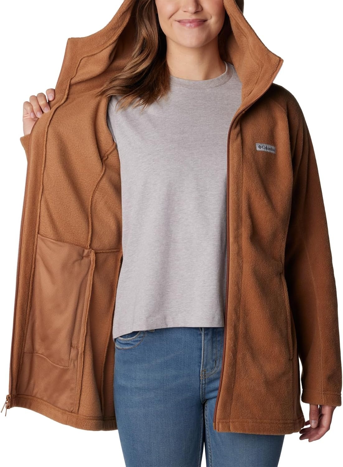 image:imageColumbia Womens Benton Spring II Long HoodieCamel Brown