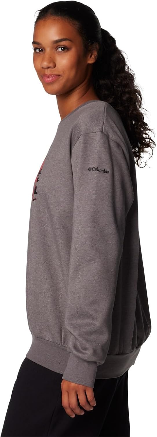 image:imageColumbia Womens Hart Mountain Crew IIICity GreyTreehome Omblur