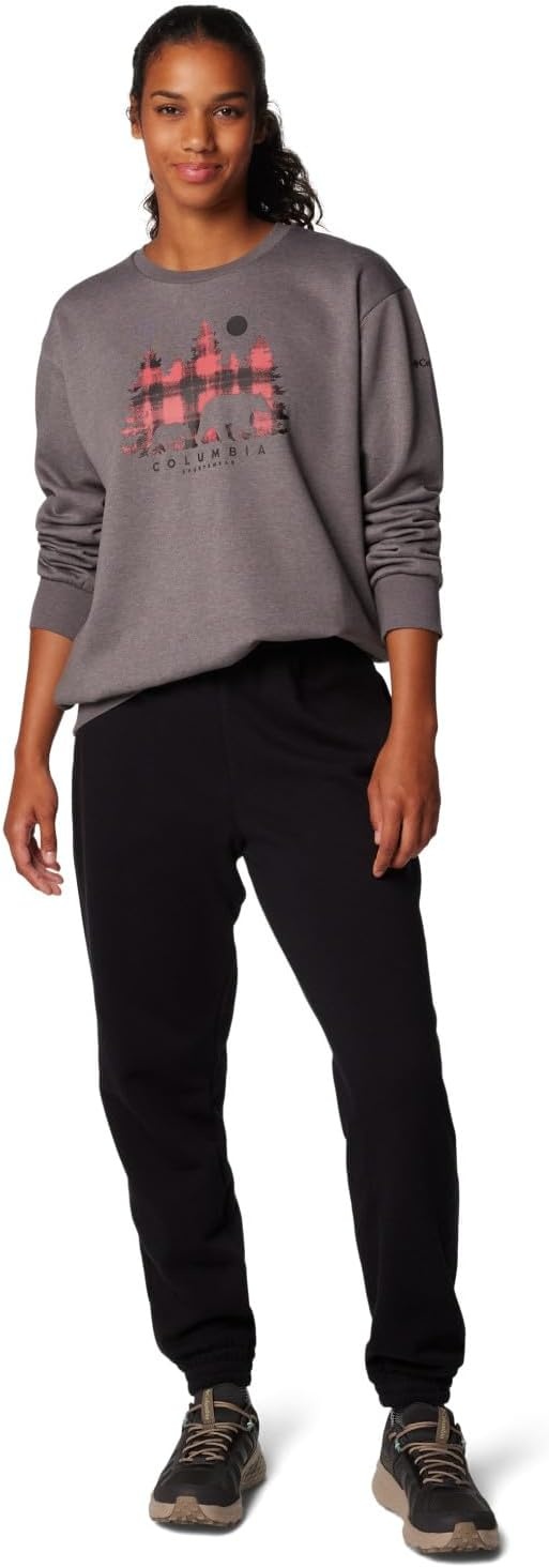 image:imageColumbia Womens Hart Mountain Crew IIICity GreyTreehome Omblur