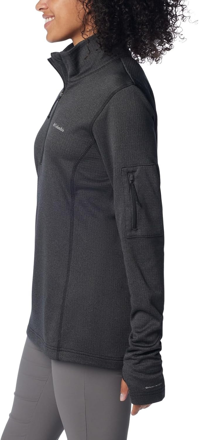image:imageColumbia Womens Park View Grid Fleece Half ZipBlack