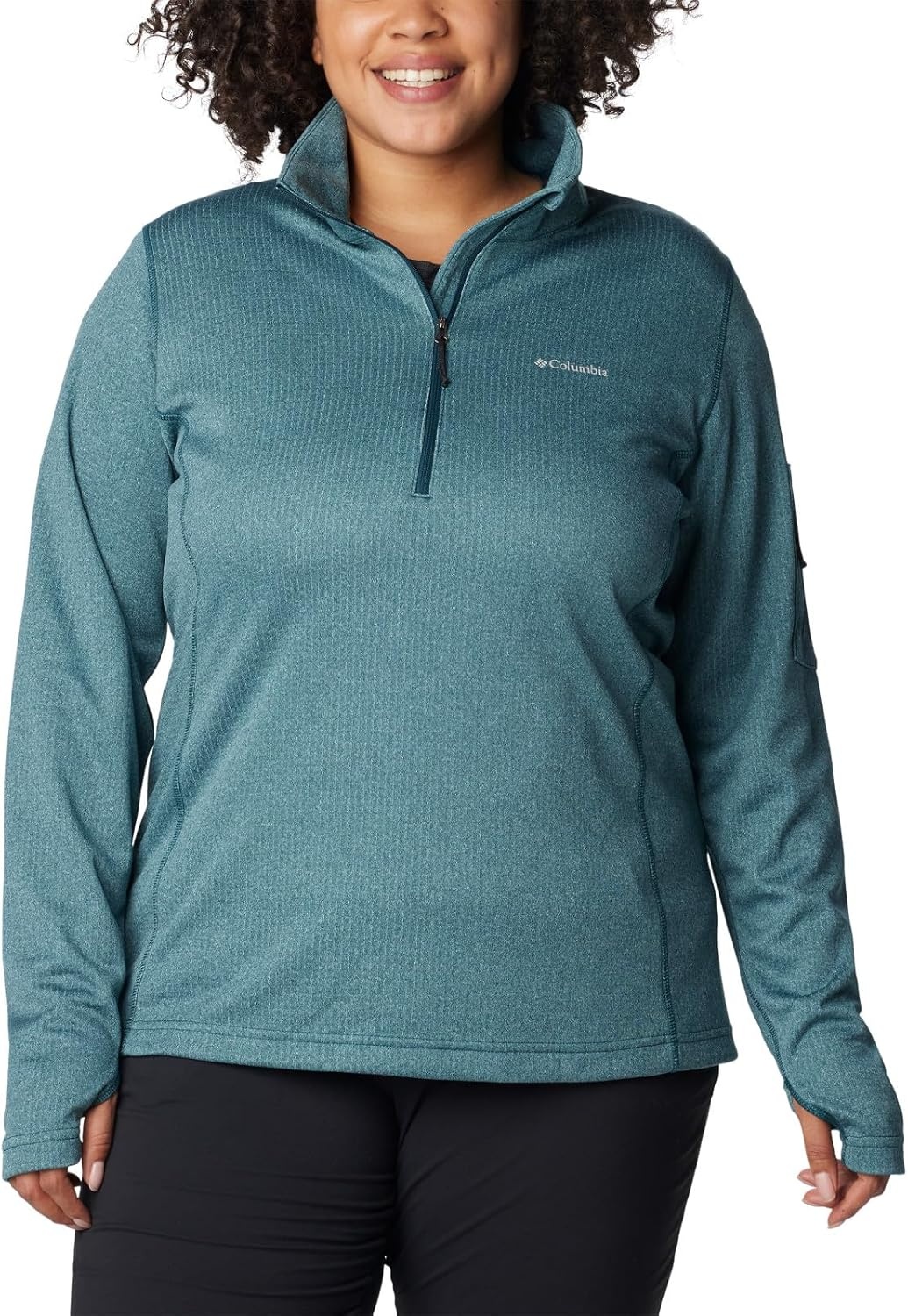 image:imageColumbia Womens Park View Grid Fleece Half ZipBlue