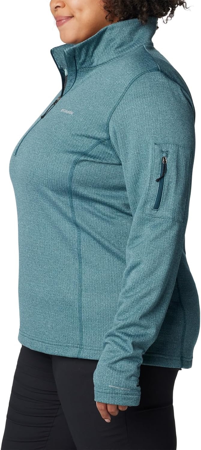 image:imageColumbia Womens Park View Grid Fleece Half ZipBlue