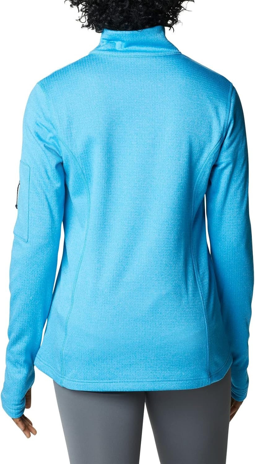image:imageColumbia Womens Park View Grid Fleece Half ZipBlue Chill Heather