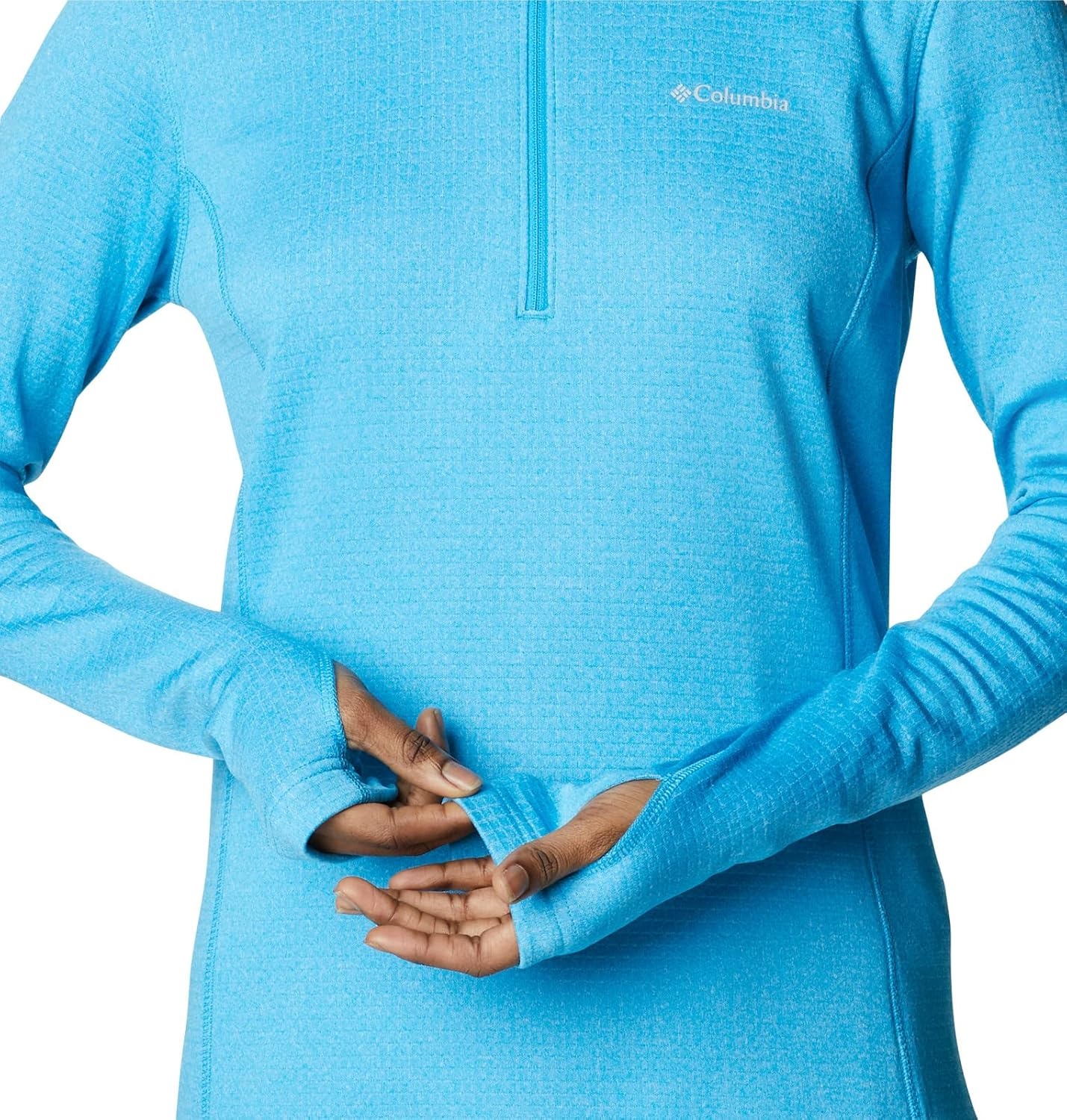 image:imageColumbia Womens Park View Grid Fleece Half ZipBlue Chill Heather