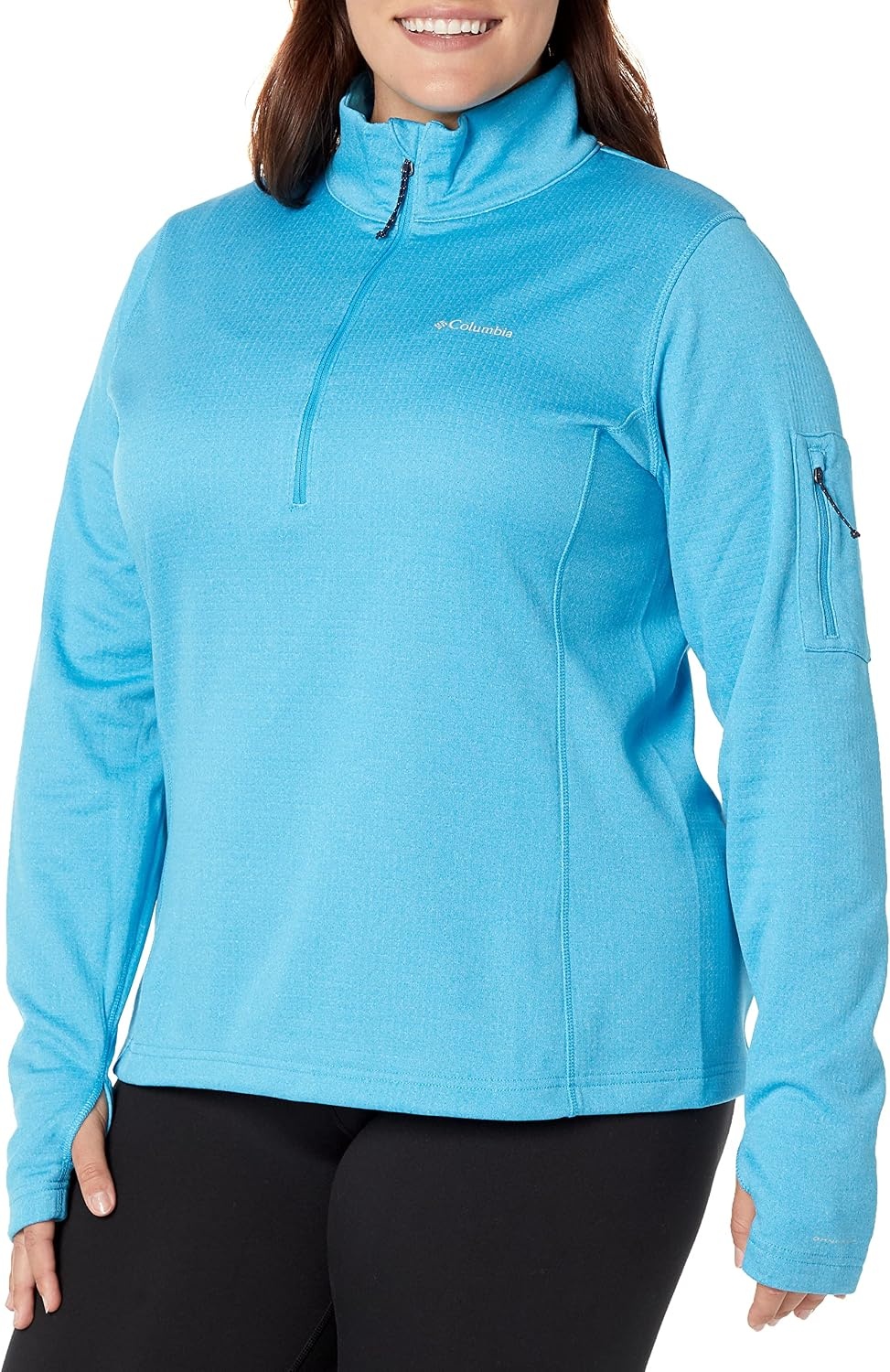 image:imageColumbia Womens Park View Grid Fleece Half ZipBlue Chill Heather