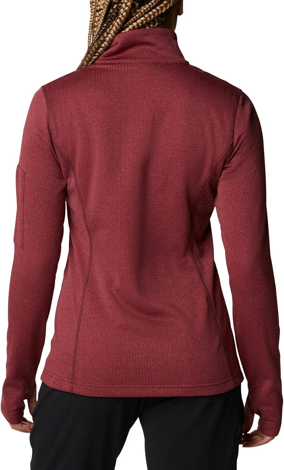 image:imageColumbia Womens Park View Grid Fleece Half ZipBright Geranium Heather