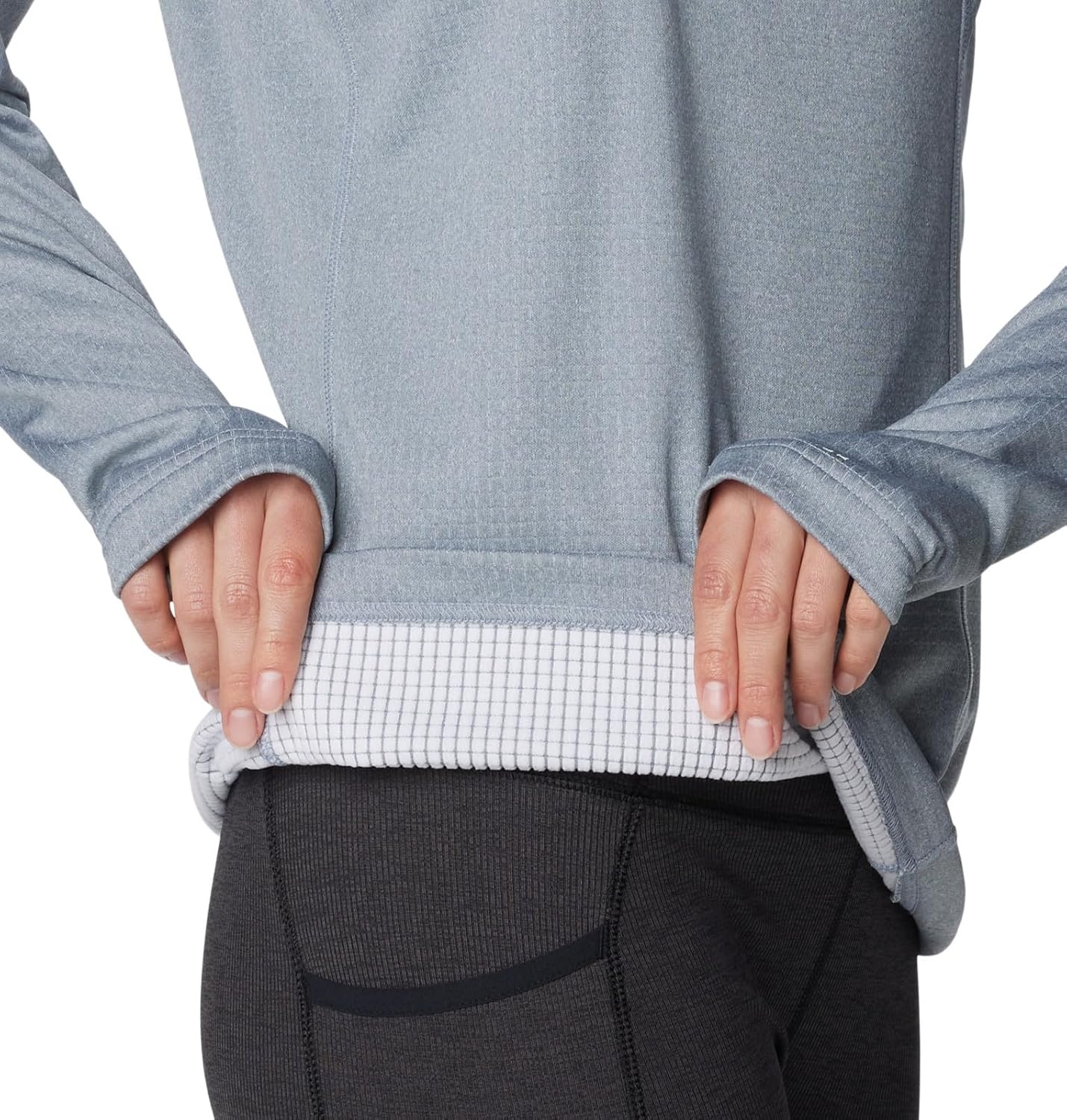 image:imageColumbia Womens Park View Grid Fleece Half ZipCirrus Grey