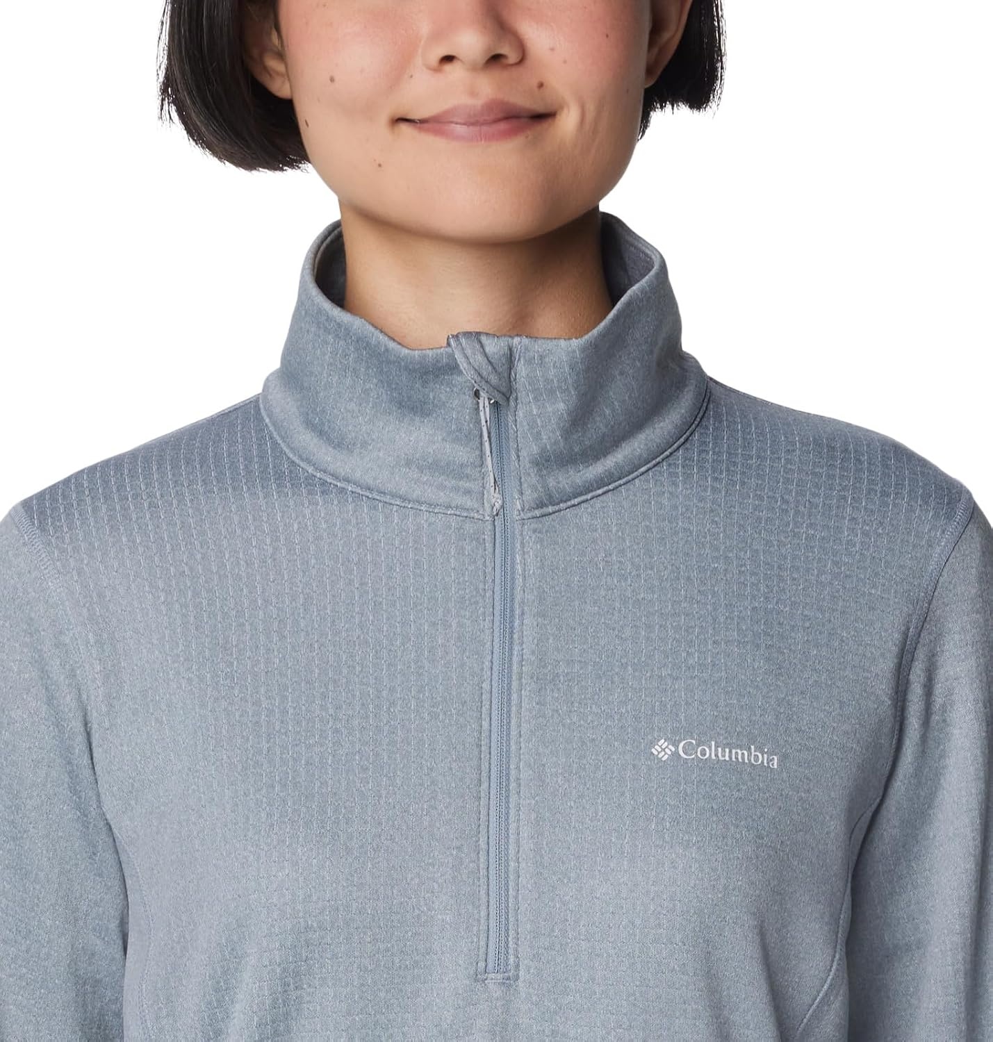 image:imageColumbia Womens Park View Grid Fleece Half ZipCirrus Grey