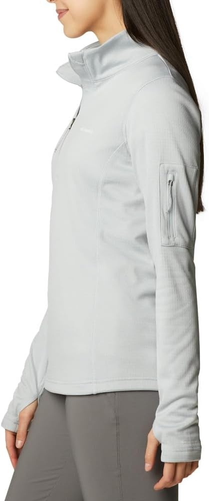 image:imageColumbia Womens Park View Grid Fleece Half ZipCirrus GreyHeather