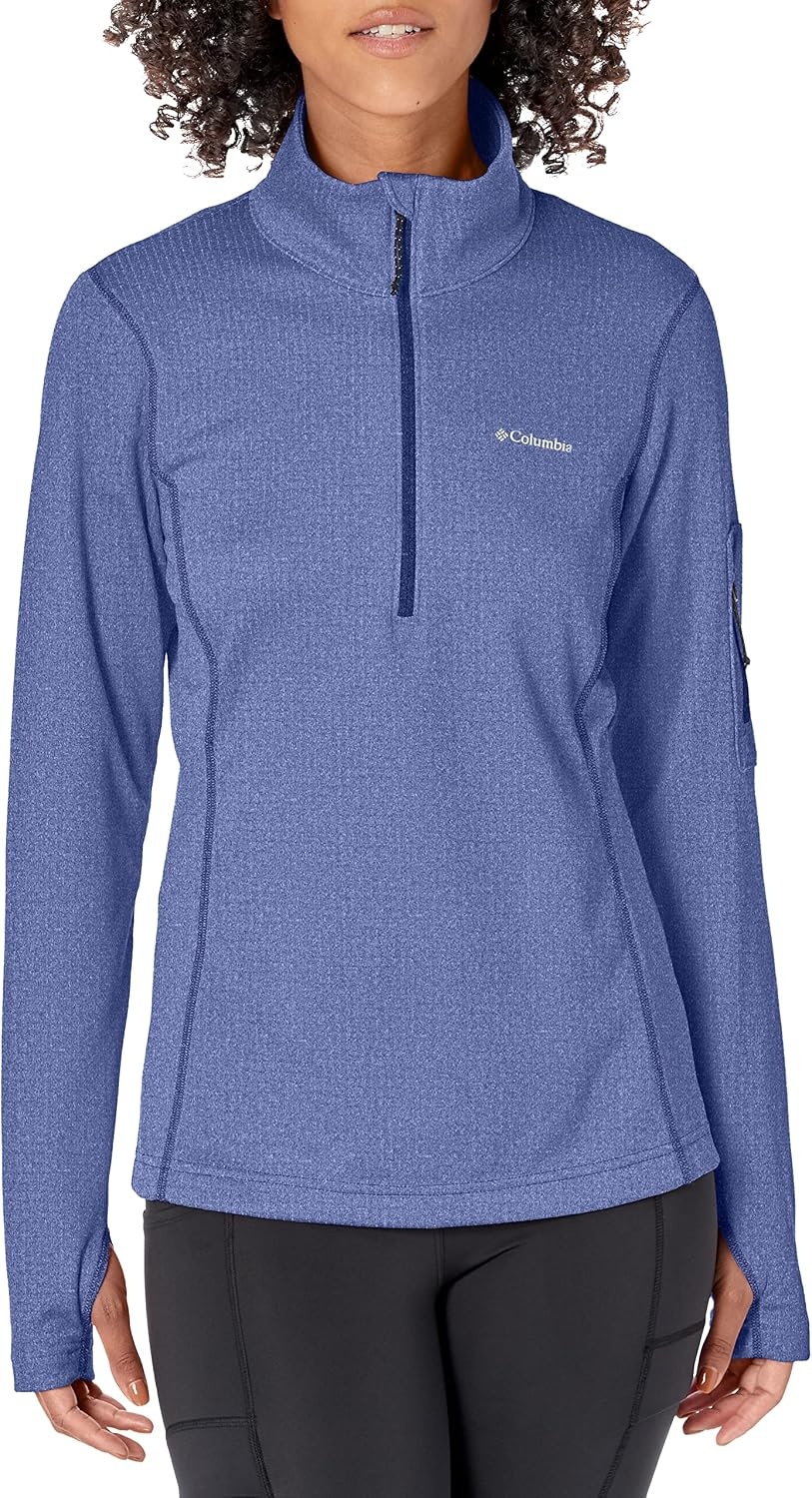 image:imageColumbia Womens Park View Grid Fleece Half ZipDark Sapphire Heather