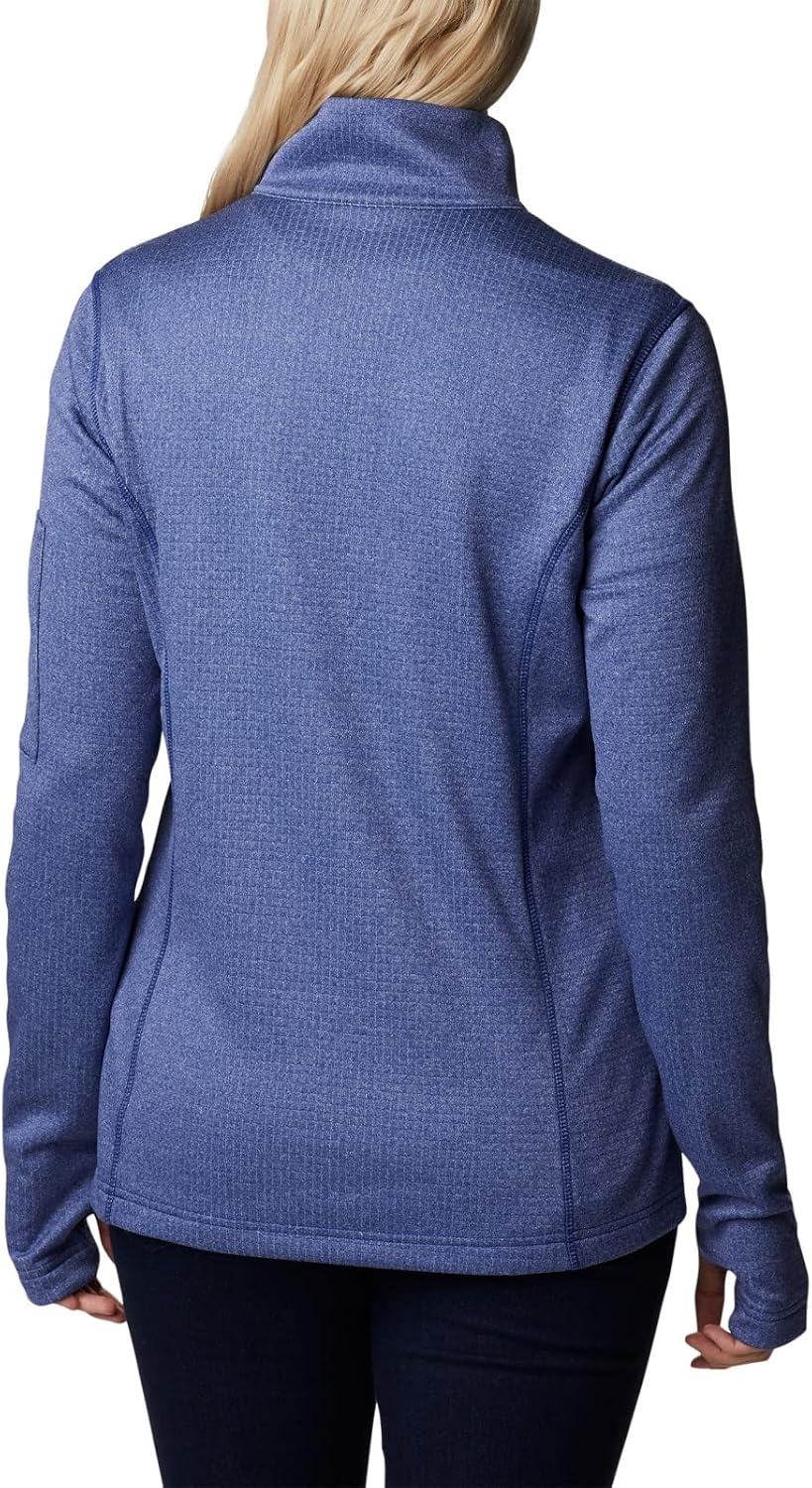 image:imageColumbia Womens Park View Grid Fleece Half ZipDark Sapphire Heather