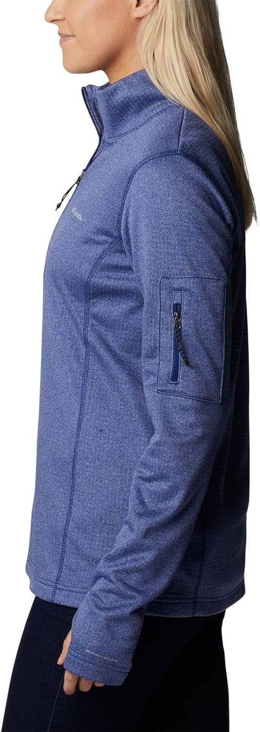image:imageColumbia Womens Park View Grid Fleece Half ZipDark Sapphire Heather