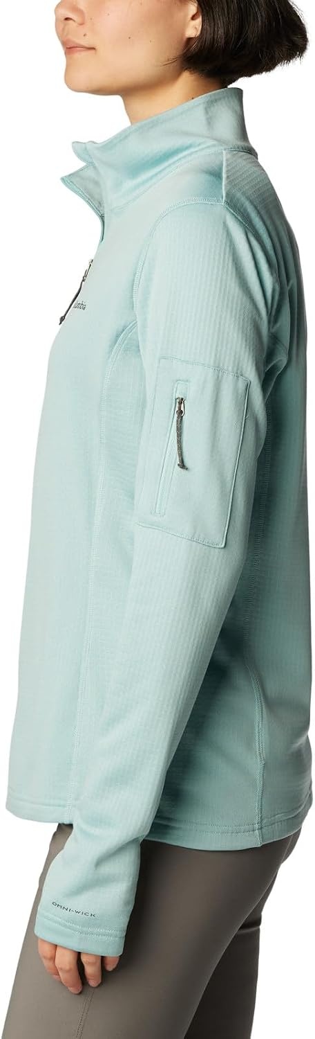 image:imageColumbia Womens Park View Grid Fleece Half ZipGreen