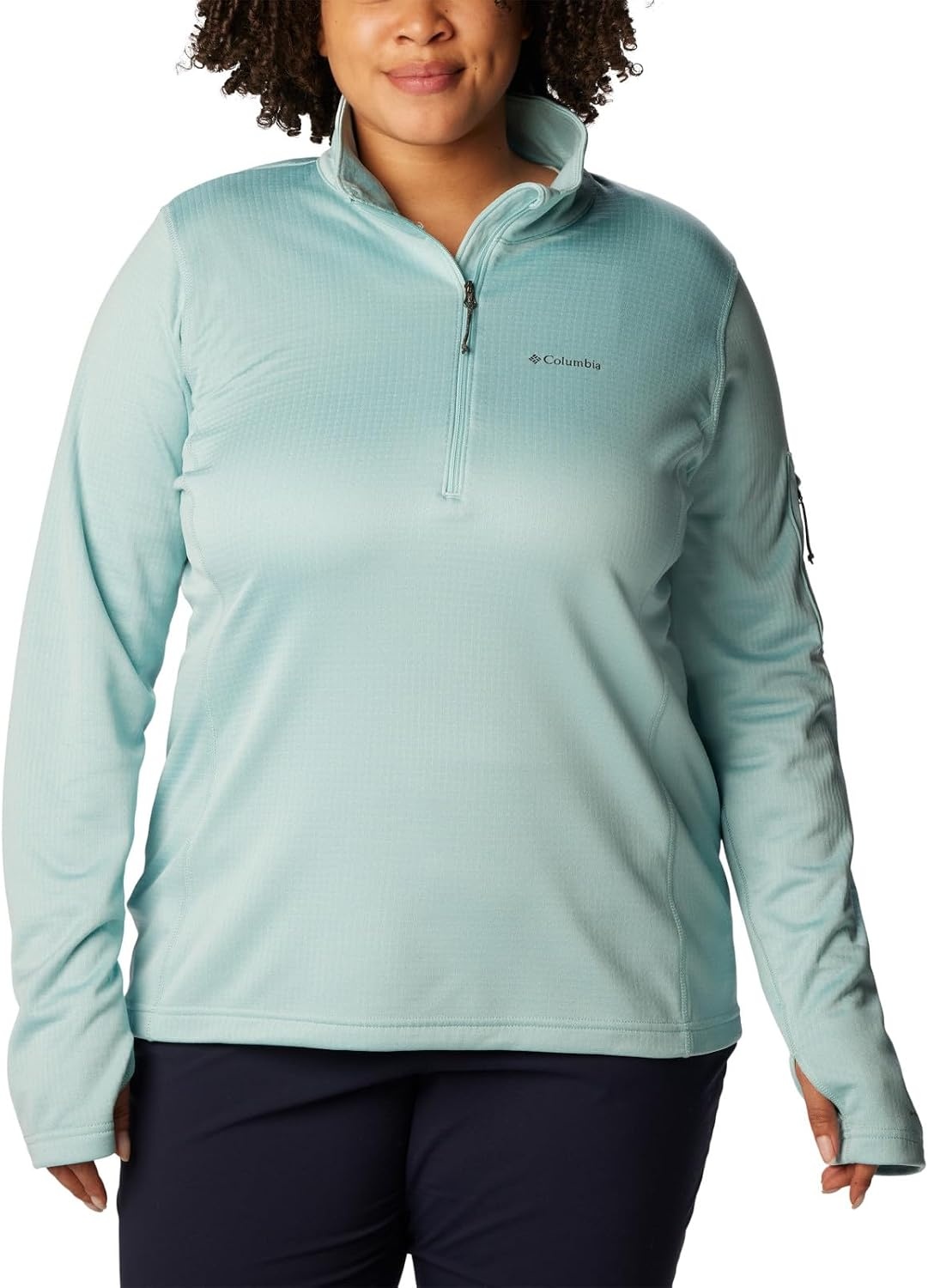 image:imageColumbia Womens Park View Grid Fleece Half ZipGreen