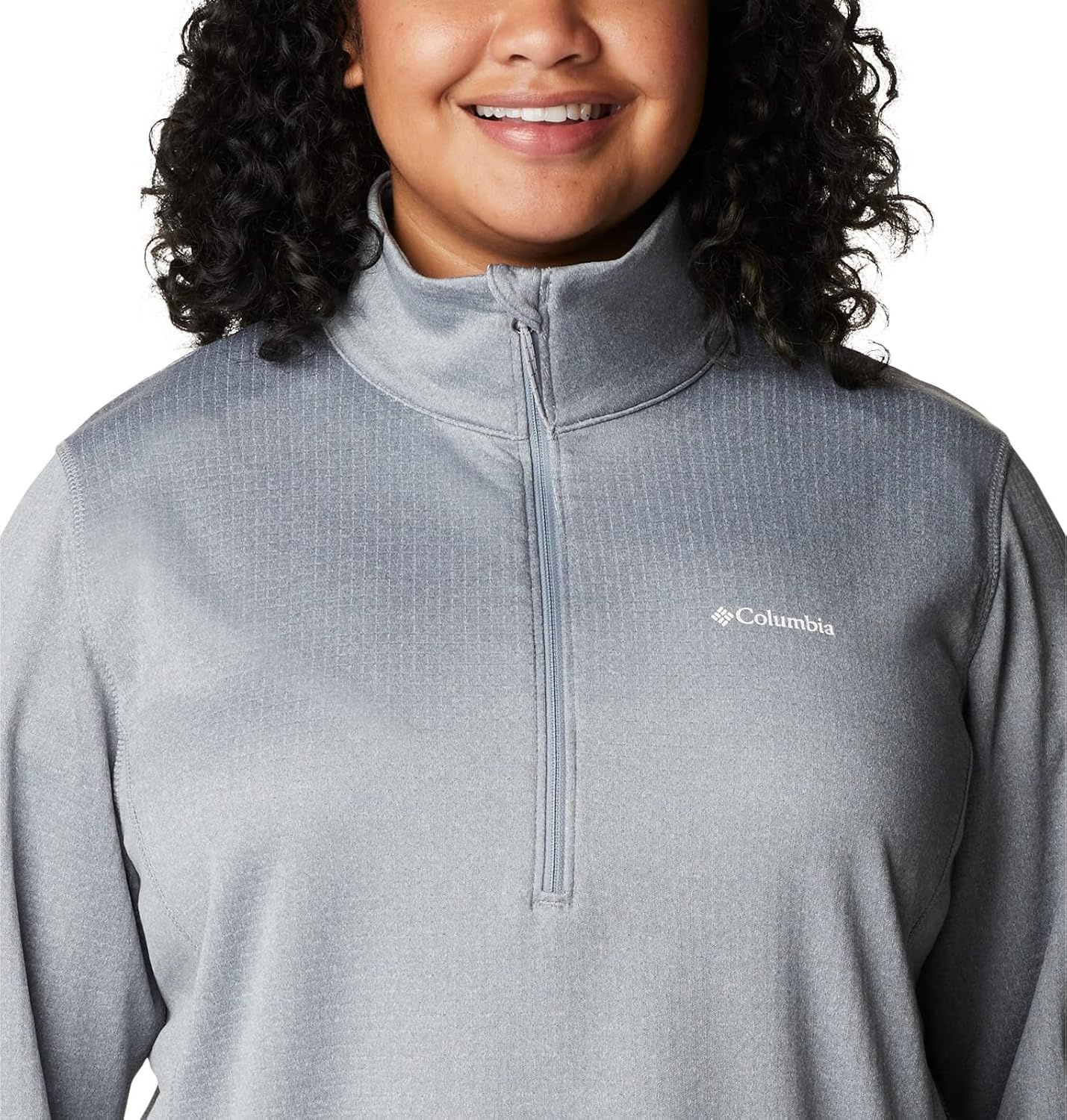 image:imageColumbia Womens Park View Grid Fleece Half ZipGrey