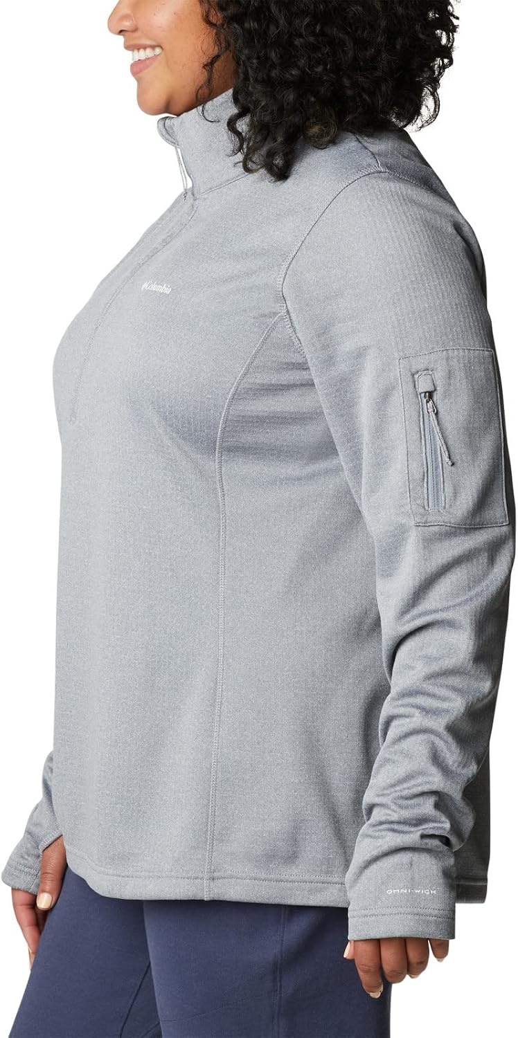 image:imageColumbia Womens Park View Grid Fleece Half ZipGrey