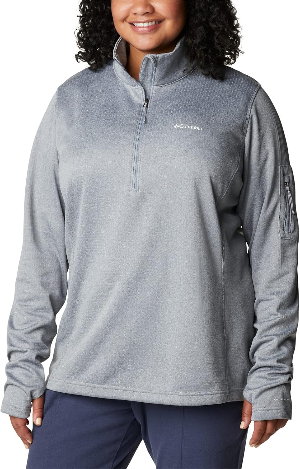 image:imageColumbia Womens Park View Grid Fleece Half ZipGrey