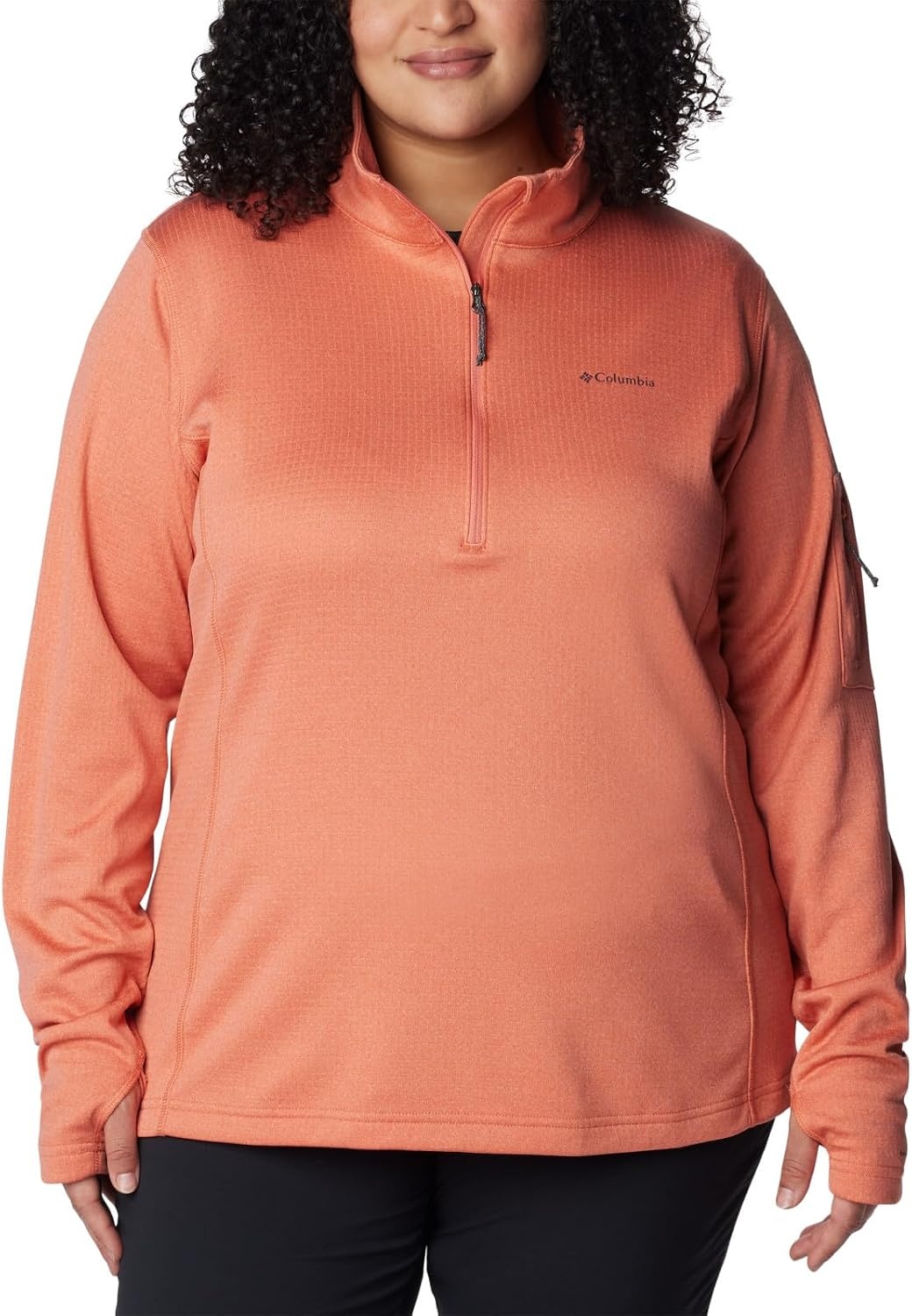 image:imageColumbia Womens Park View Grid Fleece Half ZipOrange