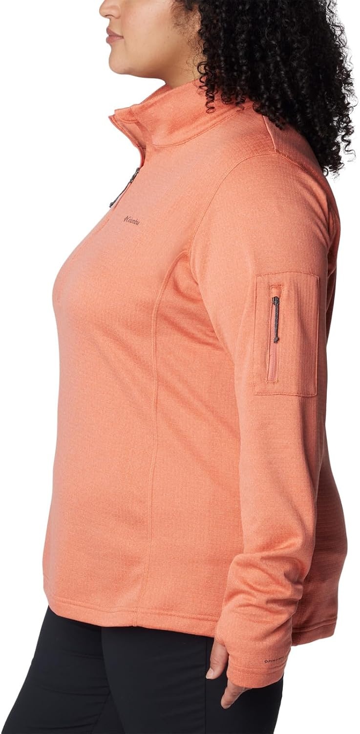 image:imageColumbia Womens Park View Grid Fleece Half ZipOrange