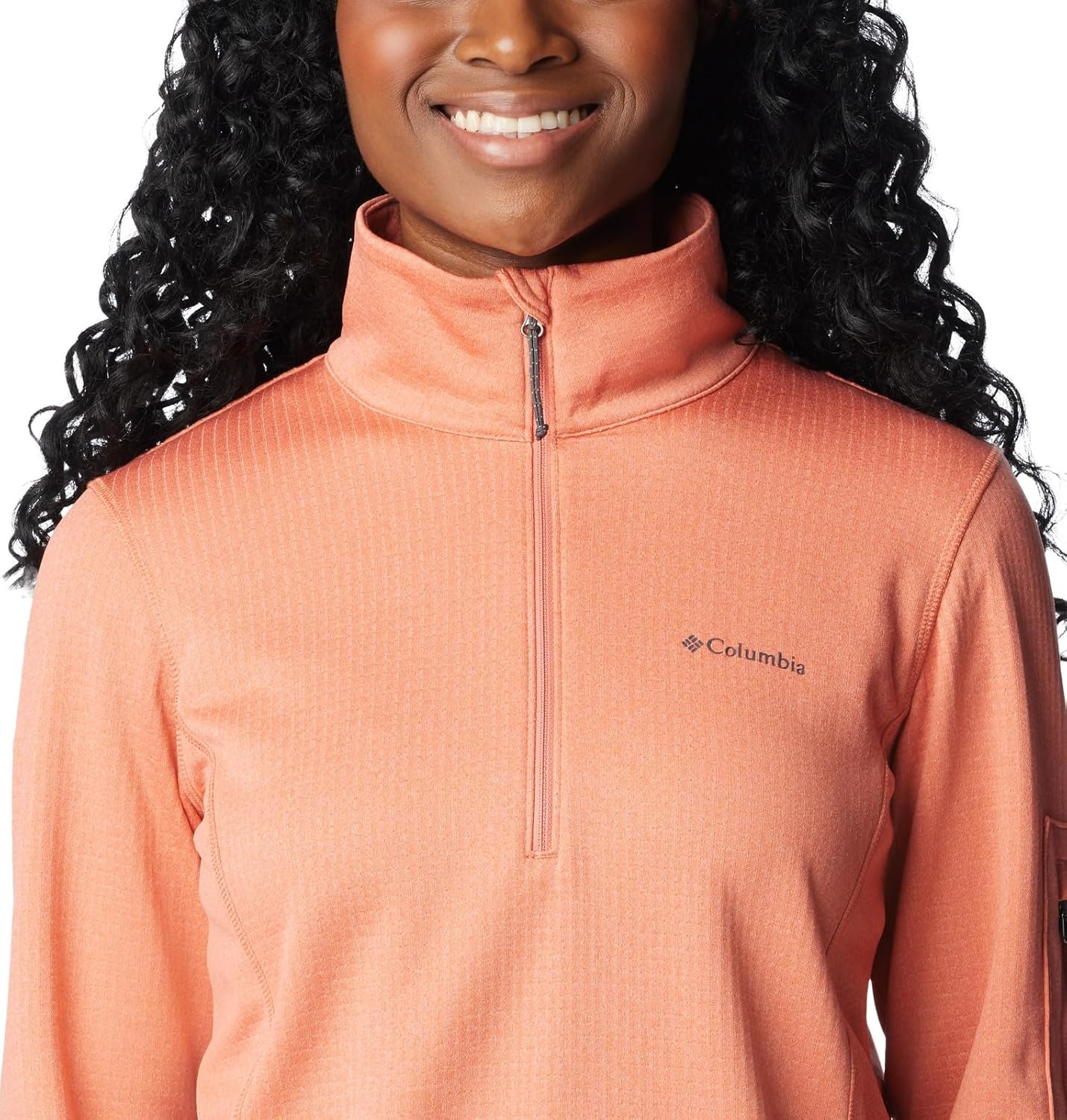 image:imageColumbia Womens Park View Grid Fleece Half ZipOrange
