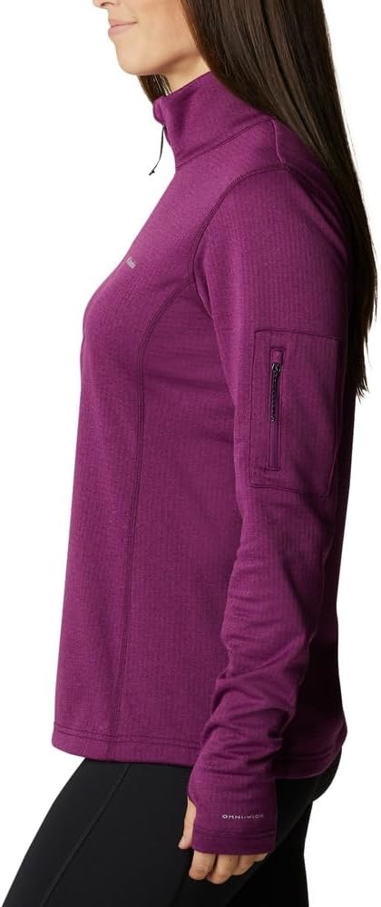 image:imageColumbia Womens Park View Grid Fleece Half ZipPlum Heather