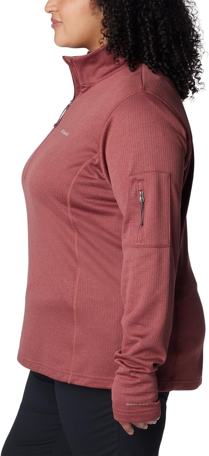 image:imageColumbia Womens Park View Grid Fleece Half ZipRed