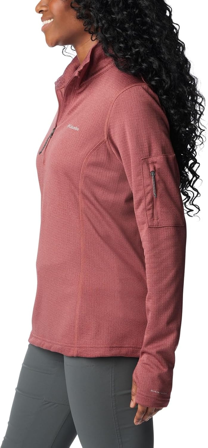 image:imageColumbia Womens Park View Grid Fleece Half ZipRed