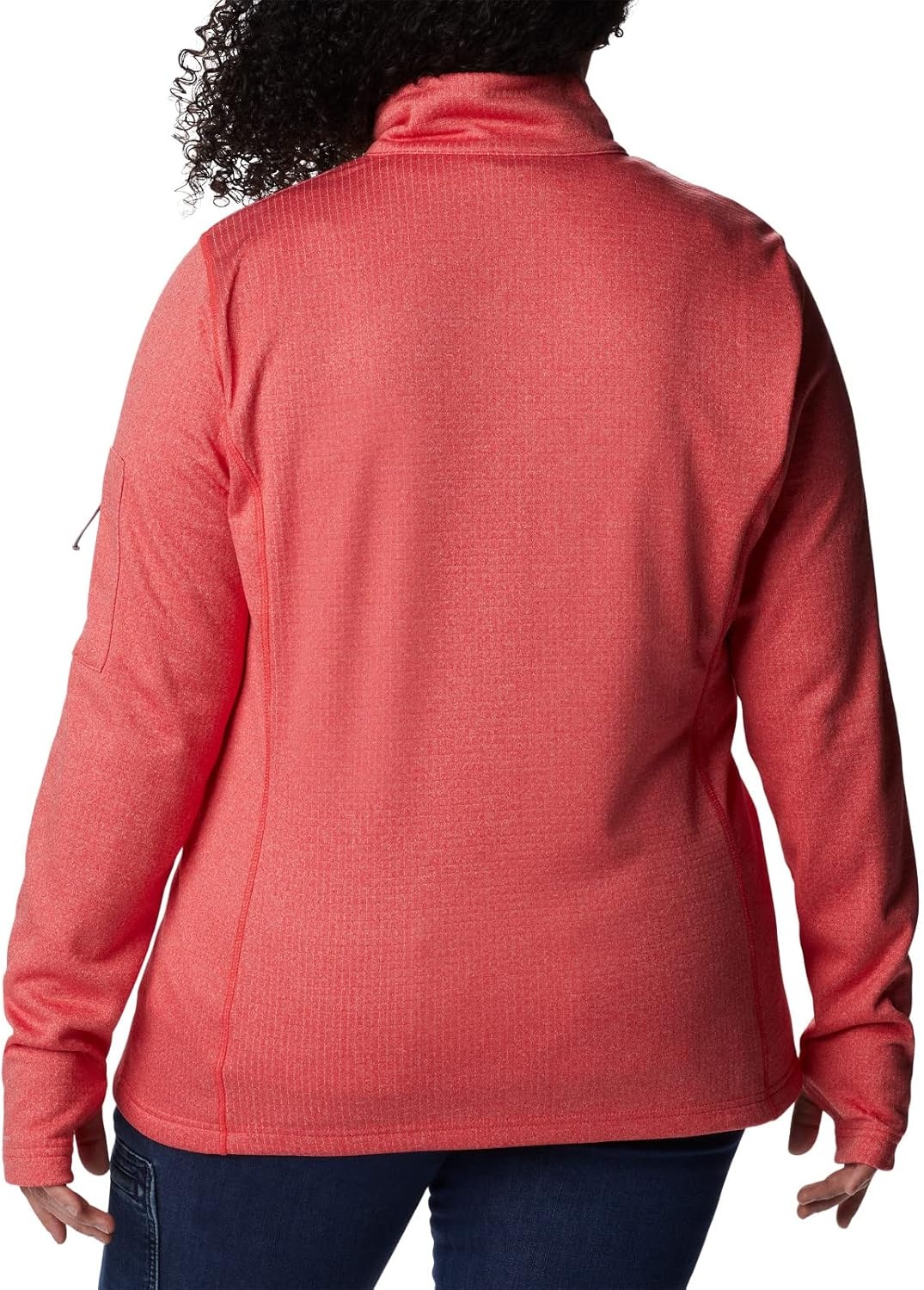 image:imageColumbia Womens Park View Grid Fleece Half ZipRed Hibiscus Heather