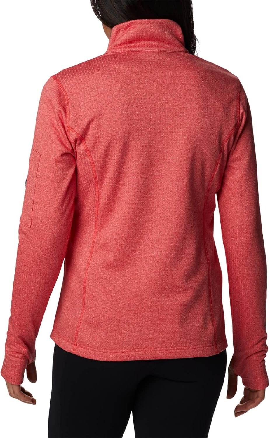 image:imageColumbia Womens Park View Grid Fleece Half ZipRed Hibiscus Heather