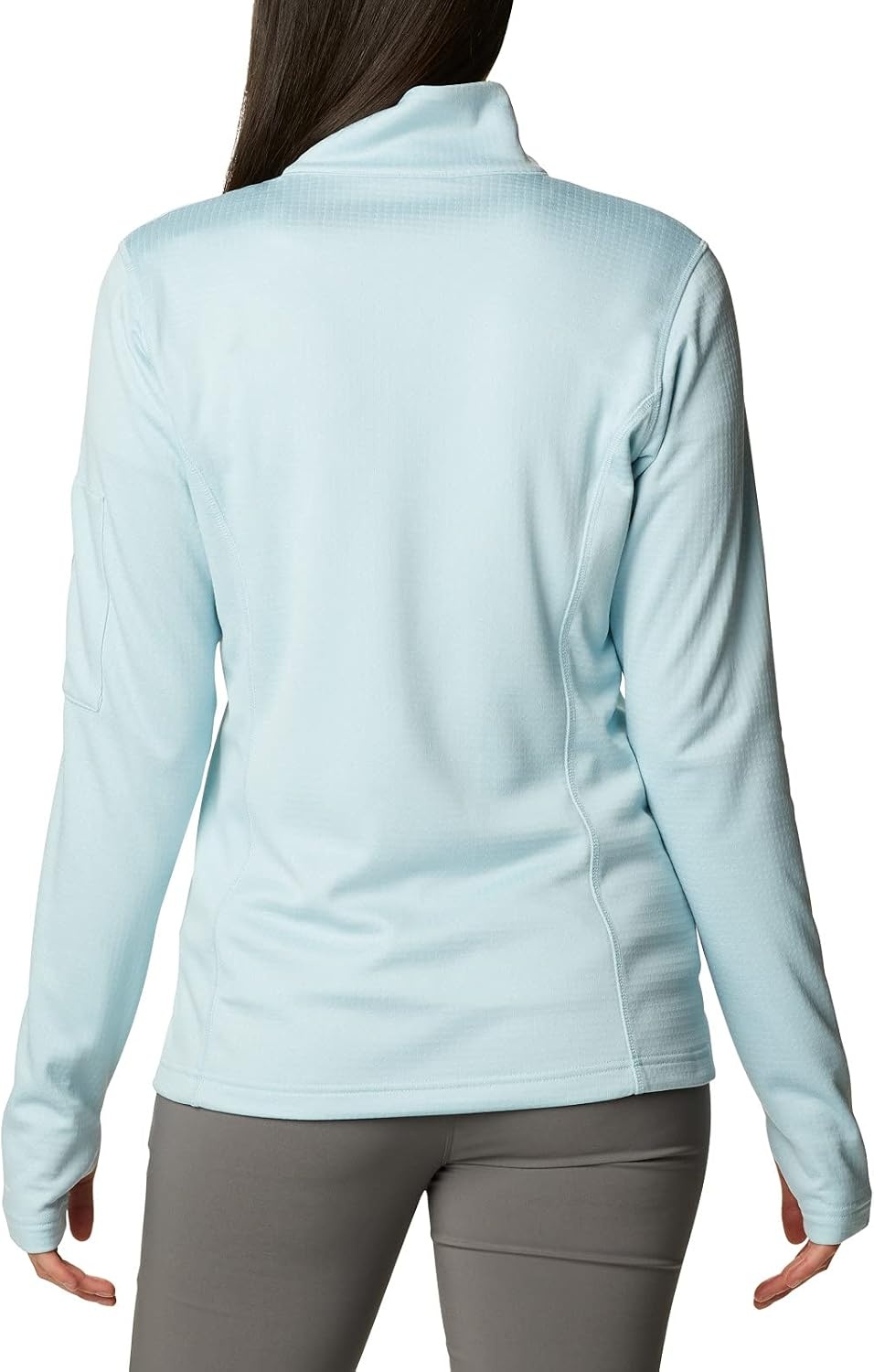 image:imageColumbia Womens Park View Grid Fleece Half ZipSpring Blue Heather