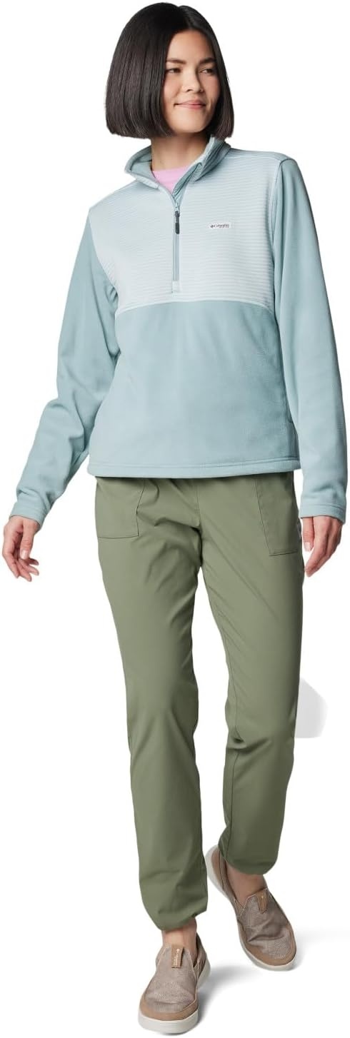 image:imageColumbia Womens Pfg Uncharted Fleece Half ZipCrushed Blue